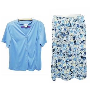 Womens 2 piece skirt set